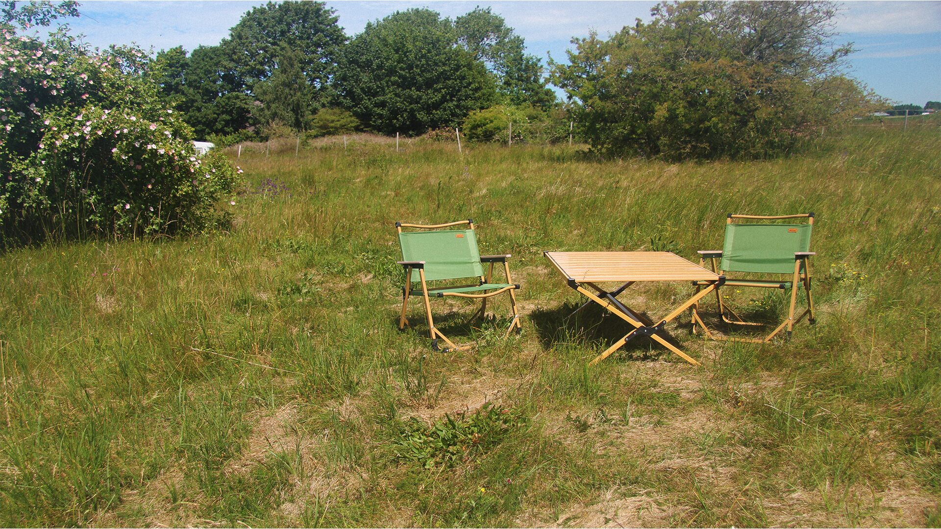 Folding chairs and table